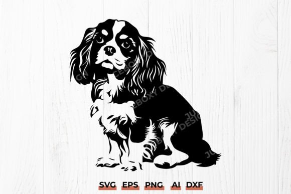 Cavalier King Charles Spaniel SVG DXF