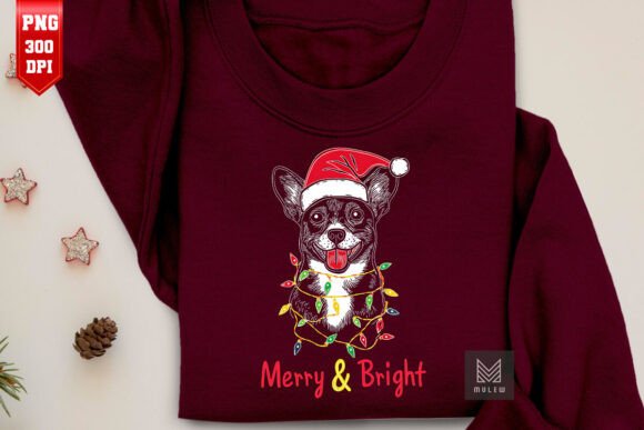 Christmas Corgi Dog Sublimation PNG