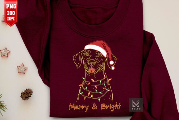 Christmas German Shorthaired Dog PNG