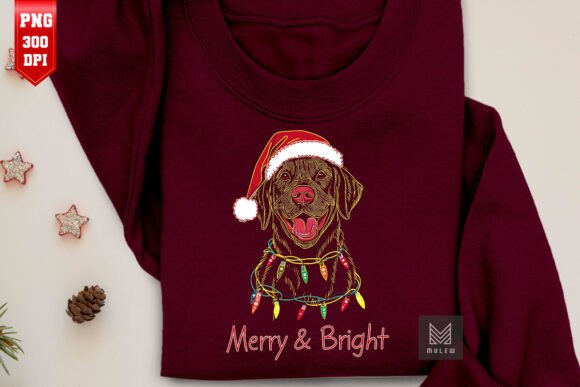 Christmas Golden Retriever Dog PNG