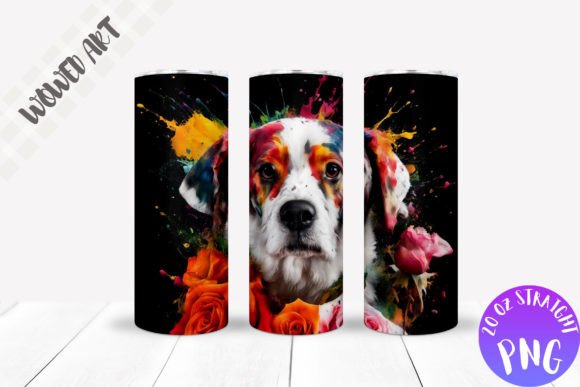 Dog 20oz Skinny Tumbler Wrap
