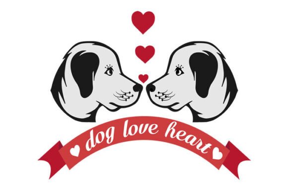 Dog in Love Vectors