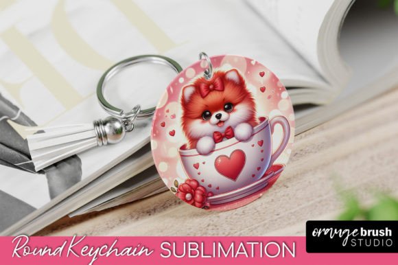 Valentine Keychain Round PNG